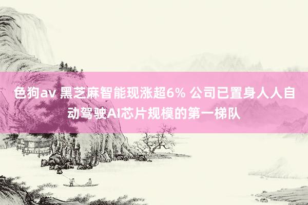 色狗av 黑芝麻智能现涨超6% 公司已置身人人自动驾驶AI芯片规模的第一梯队