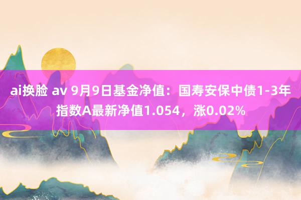 ai换脸 av 9月9日基金净值：国寿安保中债1-3年指数A最新净值1.054，涨0.02%