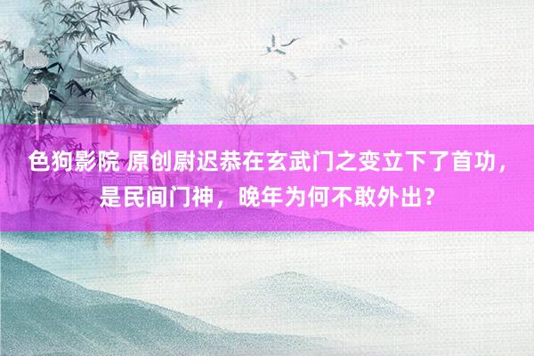 色狗影院 原创尉迟恭在玄武门之变立下了首功，是民间门神，晚年为何不敢外出？