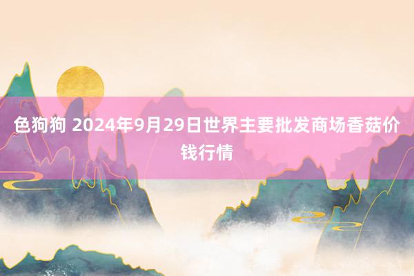 色狗狗 2024年9月29日世界主要批发商场香菇价钱行情