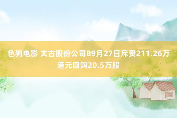 色狗电影 太古股份公司B9月27日斥资211.26万港元回购20.5万股