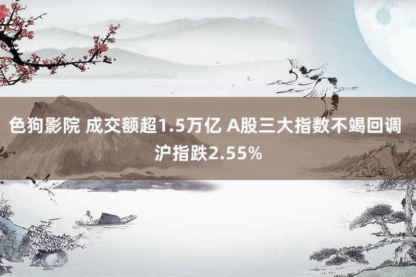 色狗影院 成交额超1.5万亿 A股三大指数不竭回调 沪指跌2.55%