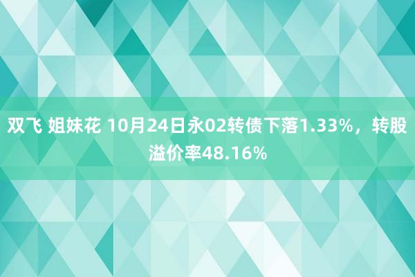 双飞 姐妹花 10月24日永02转债下落1.33%，转股溢价率48.16%