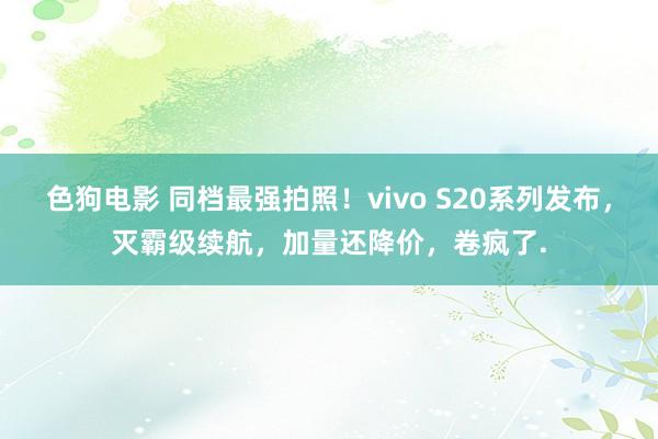 色狗电影 同档最强拍照！vivo S20系列发布，灭霸级续航，加量还降价，卷疯了.