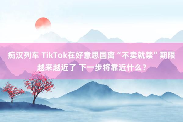 痴汉列车 TikTok在好意思国离“不卖就禁”期限越来越近了 下一步将靠近什么？