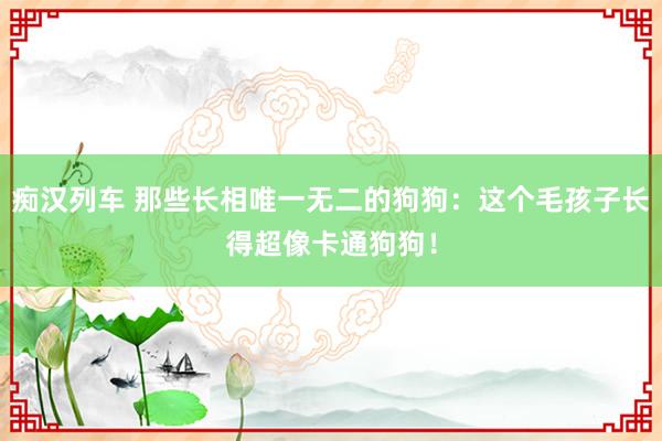 痴汉列车 那些长相唯一无二的狗狗：这个毛孩子长得超像卡通狗狗！