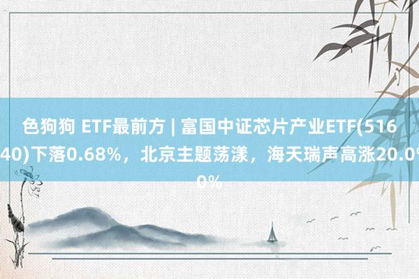 色狗狗 ETF最前方 | 富国中证芯片产业ETF(516640)下落0.68%，北京主题荡漾，海天瑞声高涨20.0%