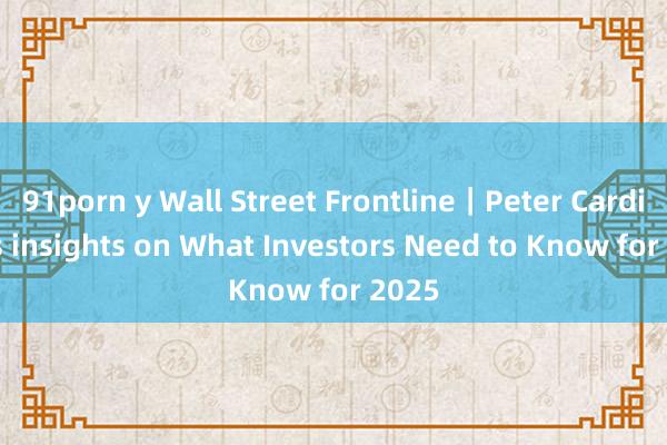 91porn y Wall Street Frontline｜Peter Cardillo's insights on What Investors Need to Know for 2025