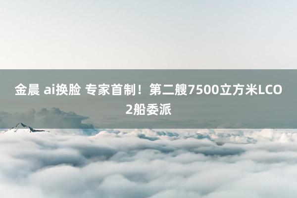 金晨 ai换脸 专家首制！第二艘7500立方米LCO2船委派