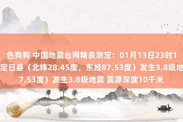 色狗狗 中国地震台网精良测定：01月13日23时19分在西藏日喀则市定日县（北纬28.45度，东经87.53度）发生3.8级地震 震源深度10千米