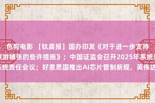 色狗电影 【钛晨报】国办印发《对于进一步支持新增长点蕃昌文化和旅游铺张的些许措施》；中国证监会召开2025年系统责任会议；好意思国推出AI芯片管制新规，英伟达与甲骨文已明确反对